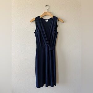 Kaileigh Deep Navy Sleeveless Midi Dress